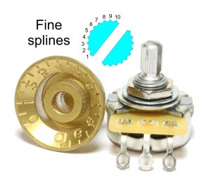 Fine Spline control and knob