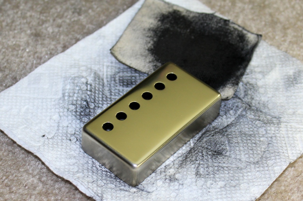 Hand polished unplated pickup covers